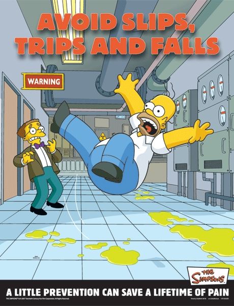 Slips Trips and Falls Poster